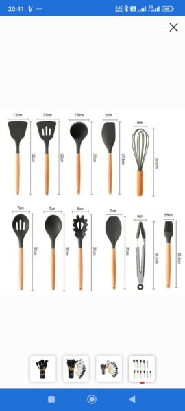 Virtuvės įrankių rinkinys 'cooking utensil sets' - Vaizdas 5