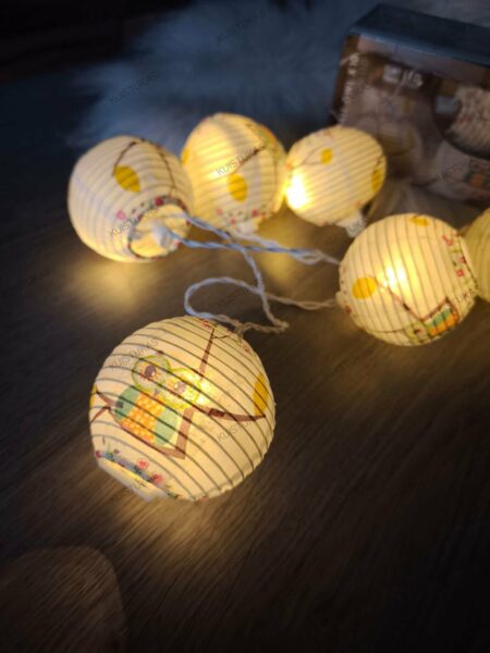 Dekoratyvinė girlianda 'Paper ball owl' - Vaizdas 4
