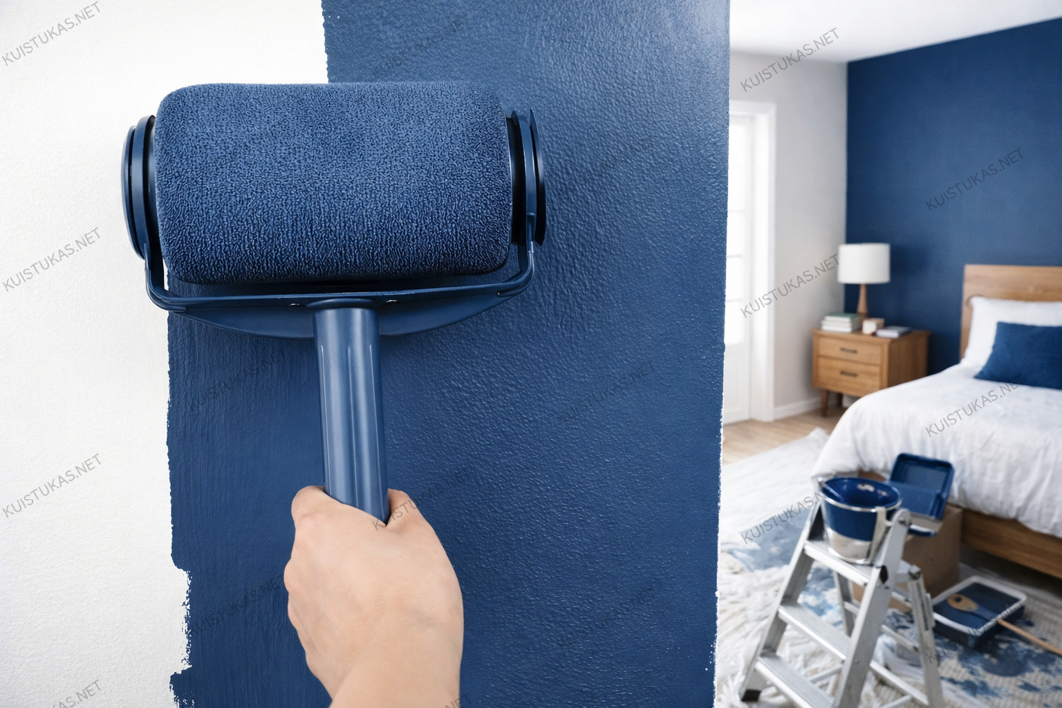 Dažų volelis su rezervuaru - Vaizdas 2