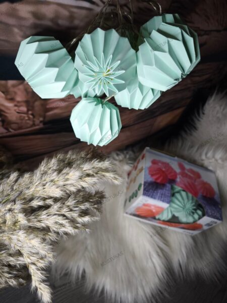 Dekoratyvinė girlianda 'Paper flower' - Vaizdas 4