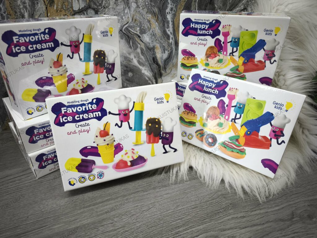 Modelino- rinkiniai -'Genio- kids'-dviejų-rūšių