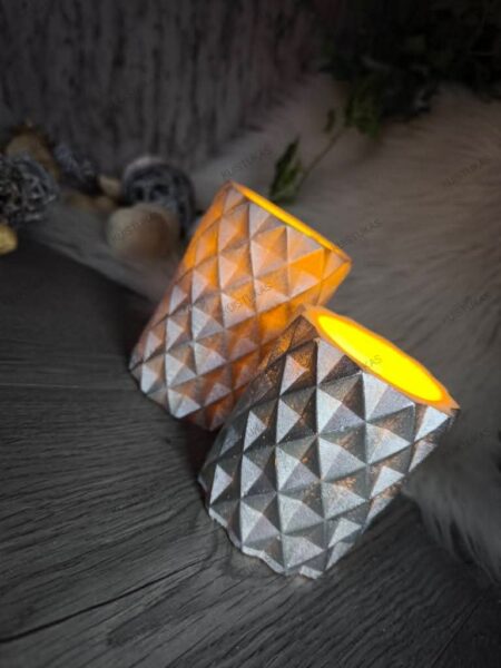 LED- žvakių -rinkinys- Silver
