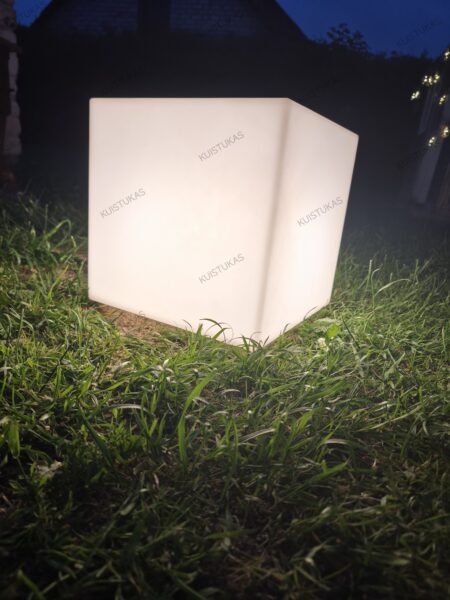 Šviečiantis dekoratyvinis kubas 'White Cube' - Vaizdas 2