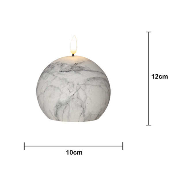 Dekoratyvinė LED žvakė 'Flame Marble' - Vaizdas 4