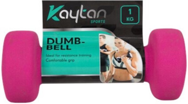 Hantelis 'Dumb-bell' 1kg - Vaizdas 2