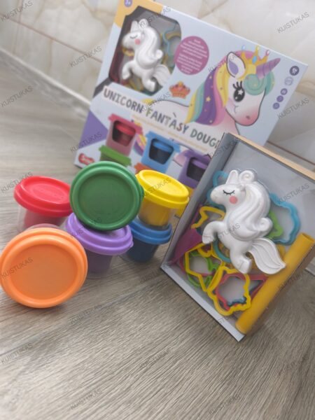 Modelino rinkinys 'Unicorn fantasy dough kit' - Vaizdas 2