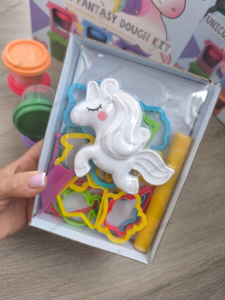 Modelino rinkinys 'Unicorn fantasy dough kit' - Vaizdas 3