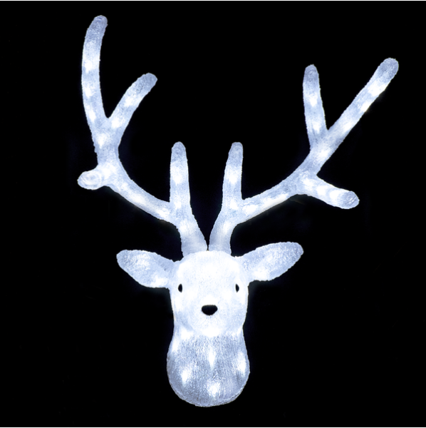 Akrilinė dekoracija 'Crystal Deer Head' - Vaizdas 2