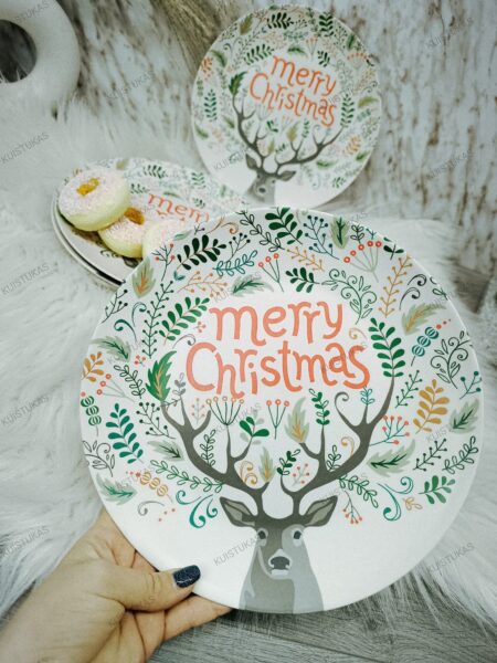 Lėkščių rinkinys 'Merry Chirstmas Deer'