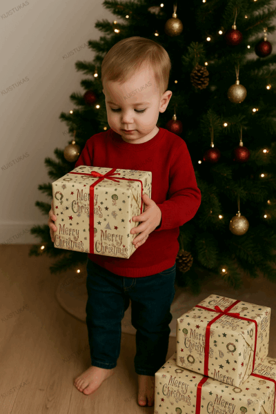 Dovanų pakavimo popierius 'Merry Cristmas' - Vaizdas 3