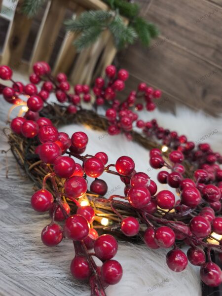 Dekoratyvinis vainikas 'Berry Led' - Vaizdas 3