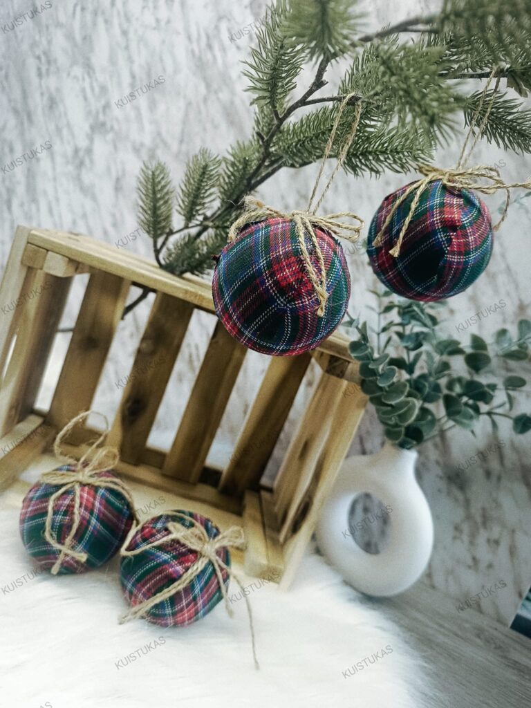 Žaisliukų kom peltas iš 4vnt Tartan Classic