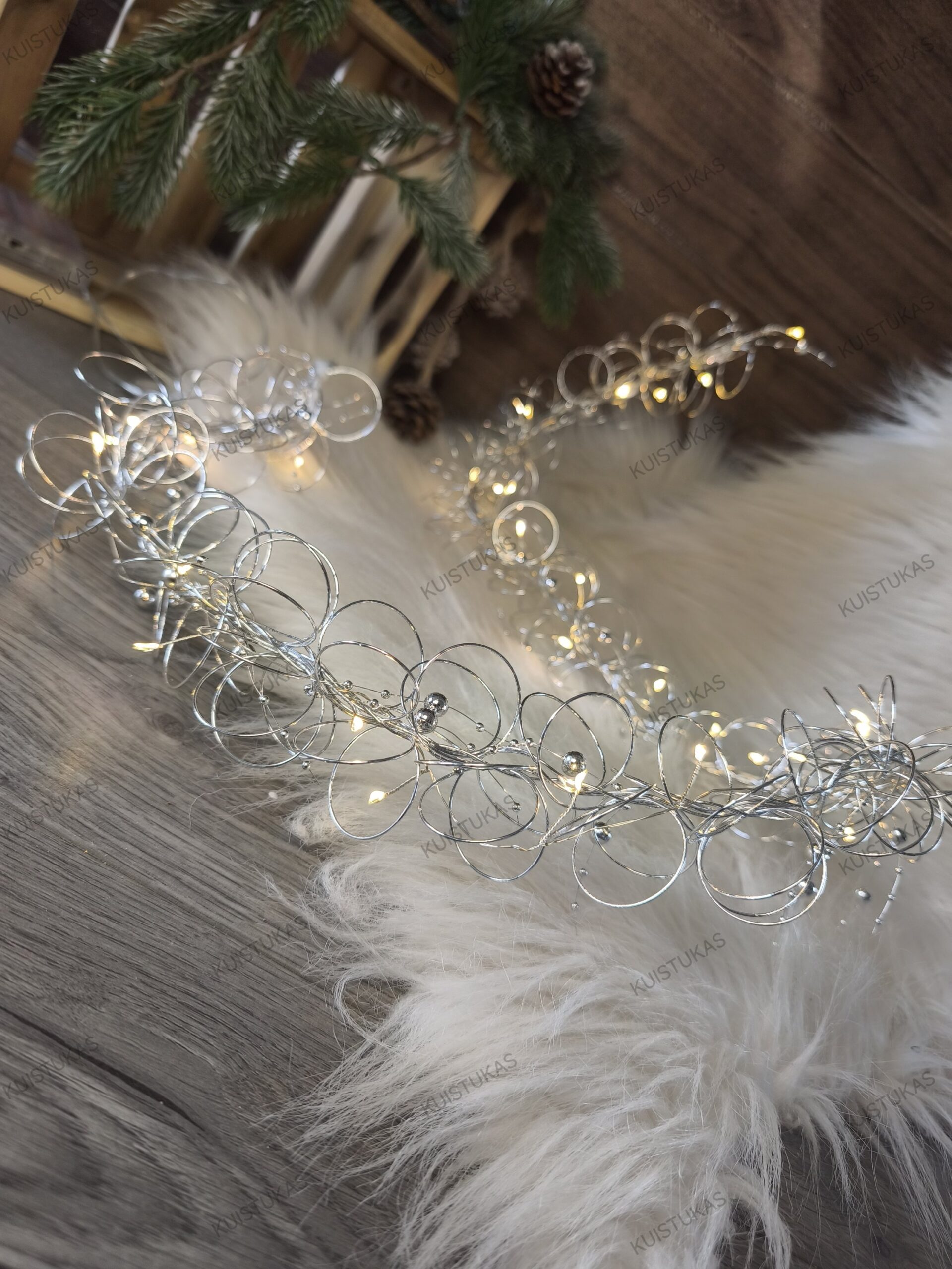 Dekoratyvinė girlianda 'Silver Bloom' - Vaizdas 3