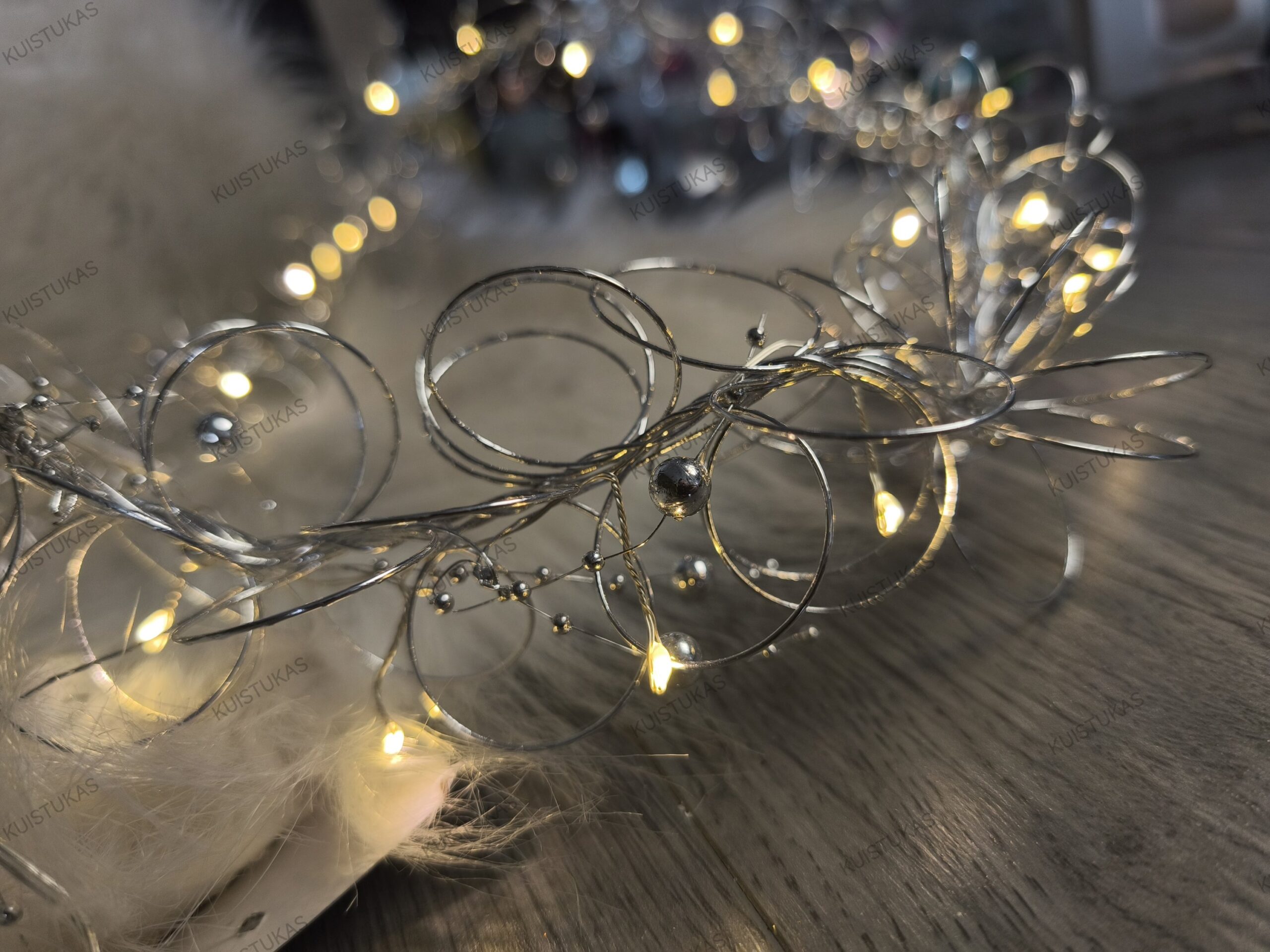 Dekoratyvinė girlianda 'Silver Bloom' - Vaizdas 4