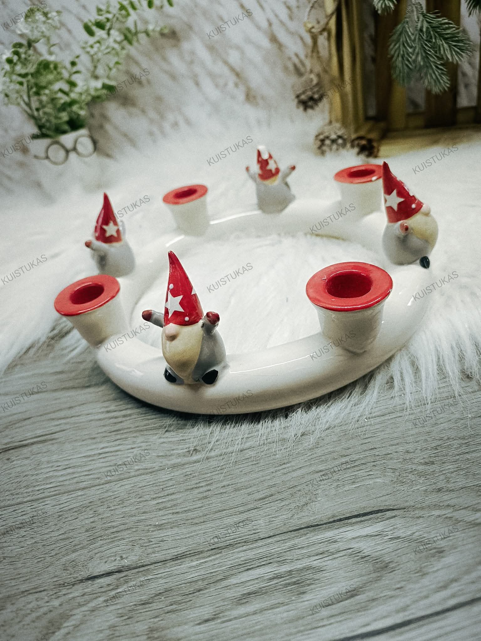 Advento žvakidė 'Kalėdiniai nykštukai' - Vaizdas 2