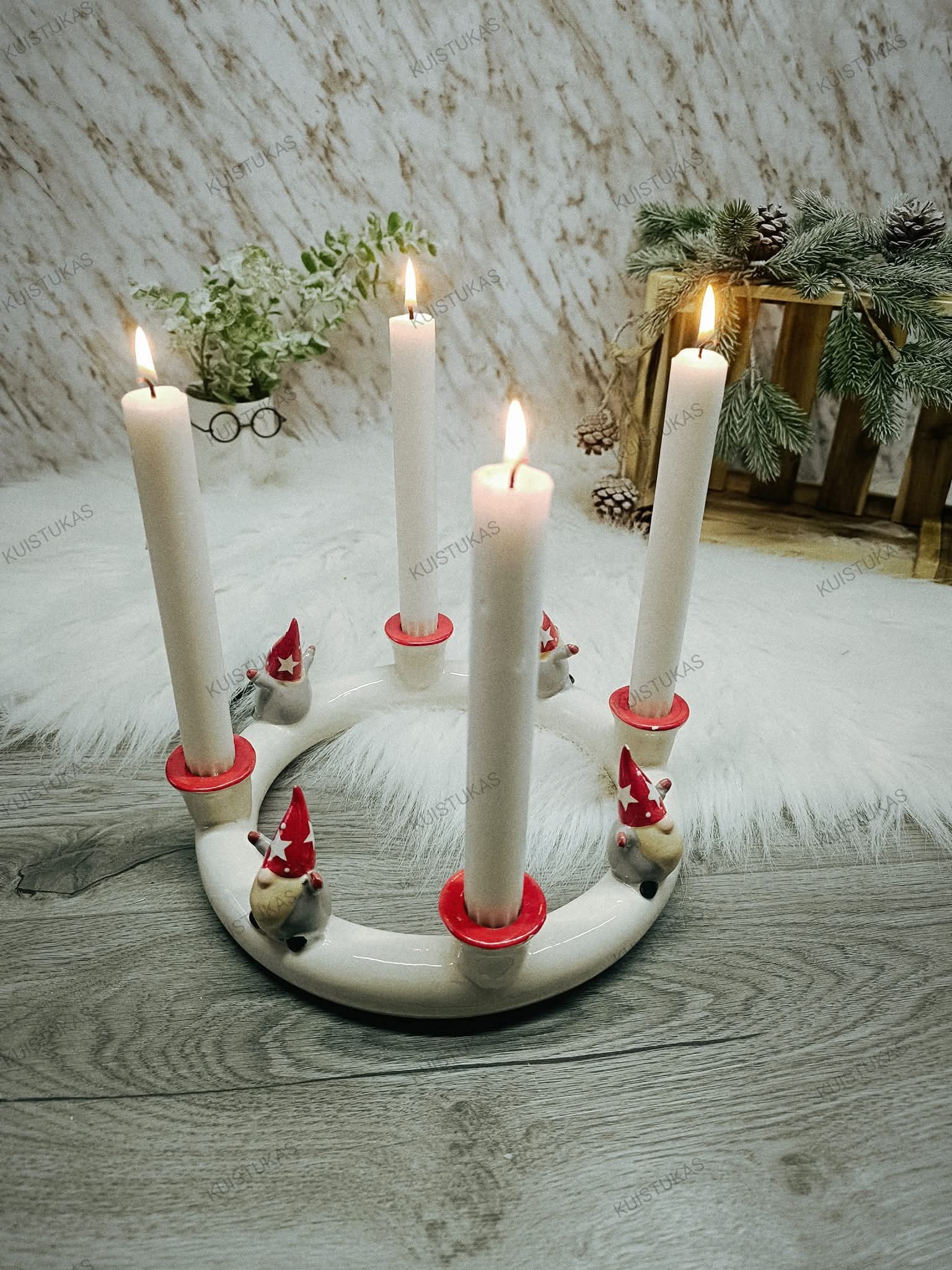 Advento žvakidė 'Kalėdiniai nykštukai' - Vaizdas 4