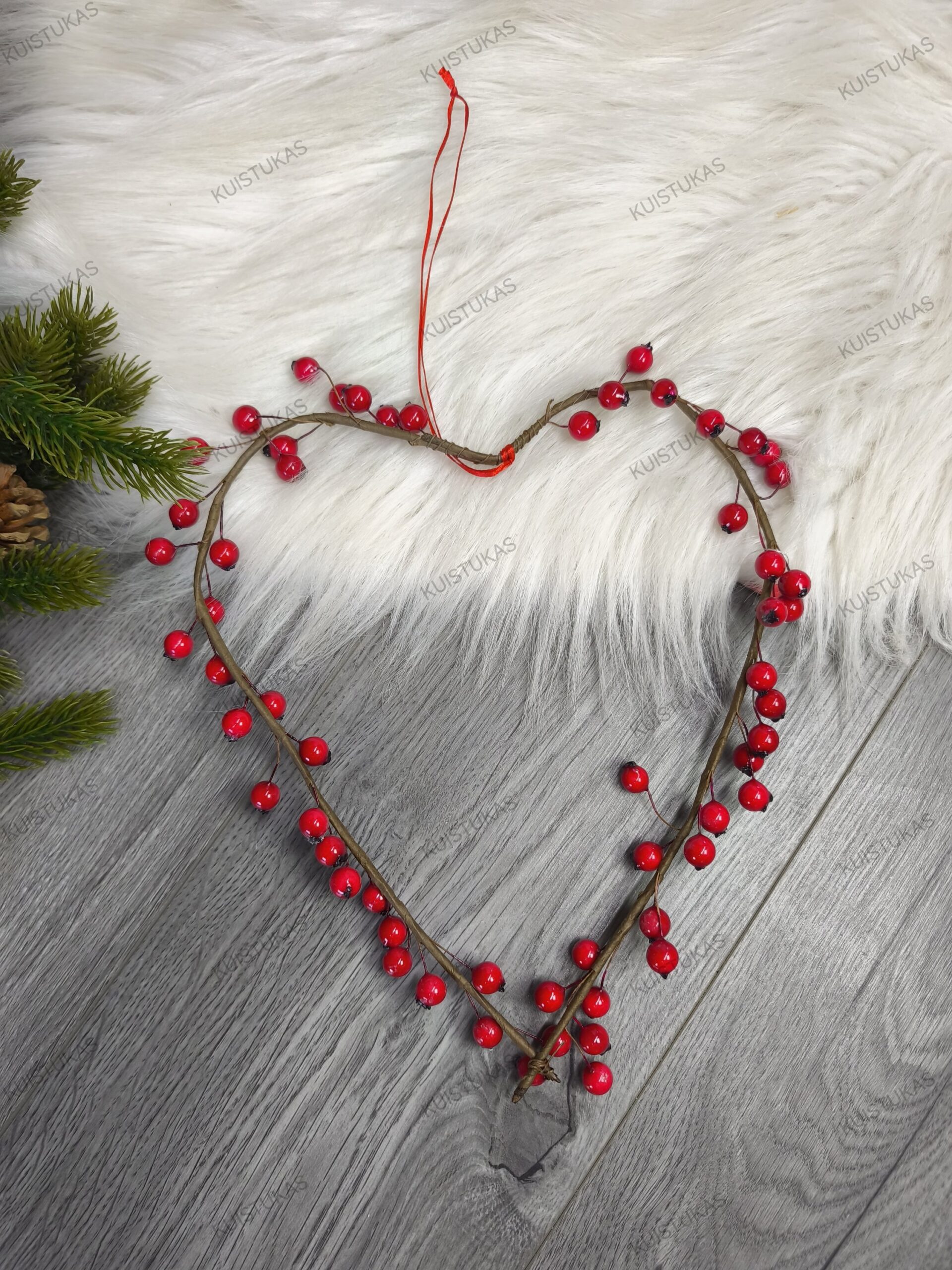 Pakabinamas vainikas 'Heart' - Vaizdas 2