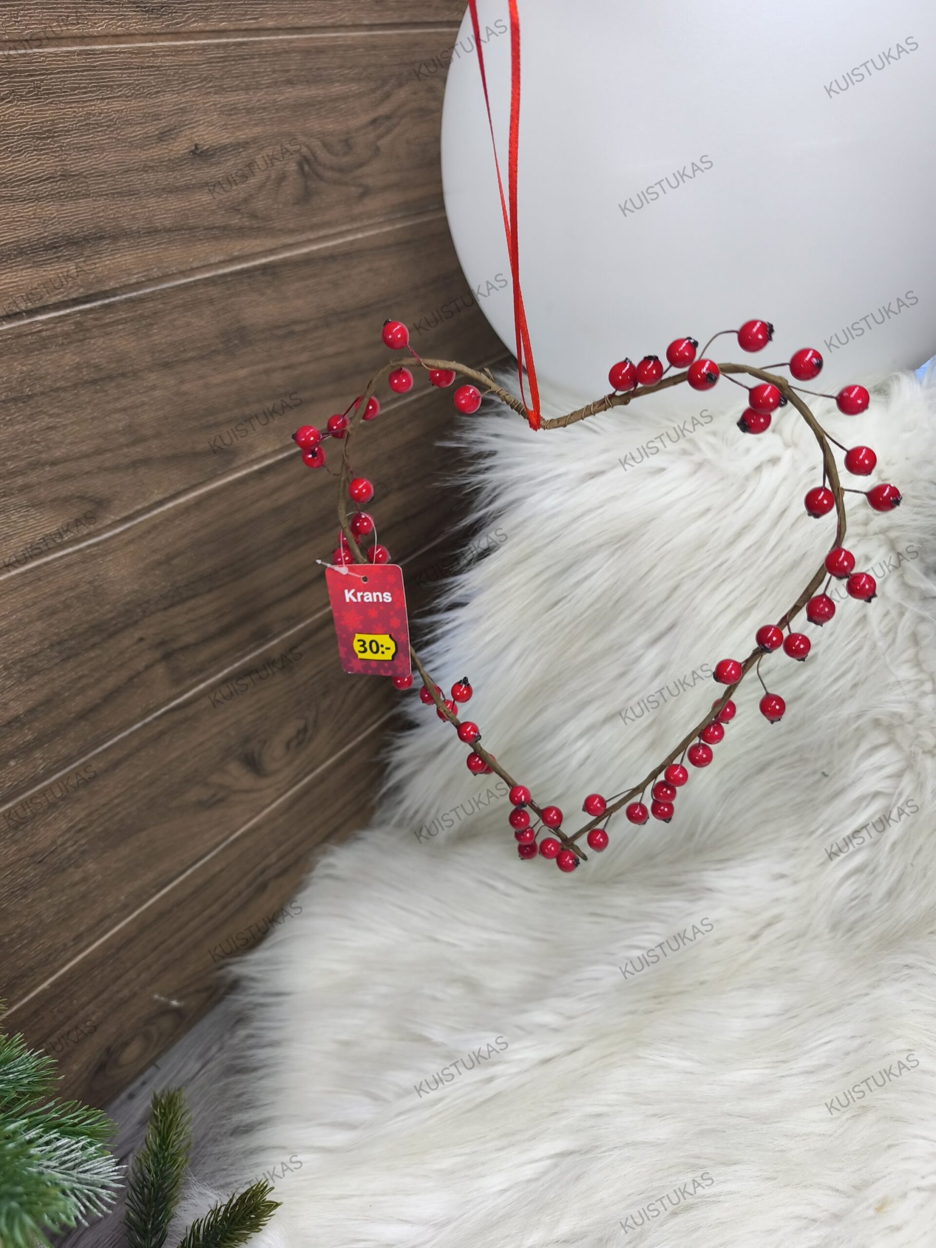 Pakabinamas vainikas 'Heart' - Vaizdas 3