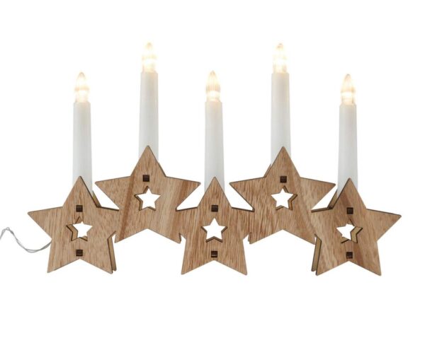 Žvakidė 'Wooden star' - Vaizdas 8
