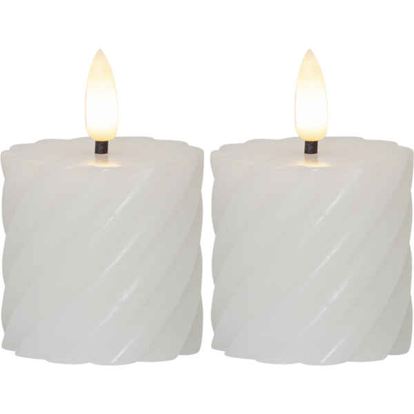 LED koloninės žvakių rinkinys 'Flamme Swirl' - Vaizdas 2