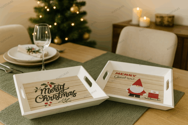 Mediniai padėklai 'Christmas Tray'