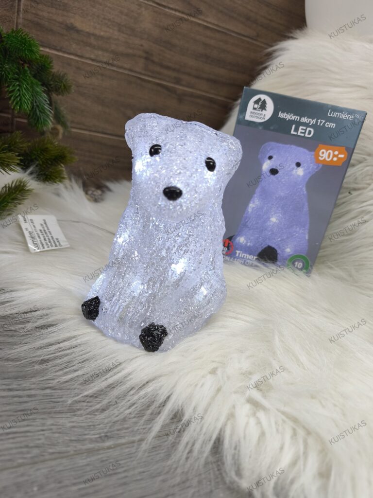 Akrilinė dekoracija 'Bear' su LED
