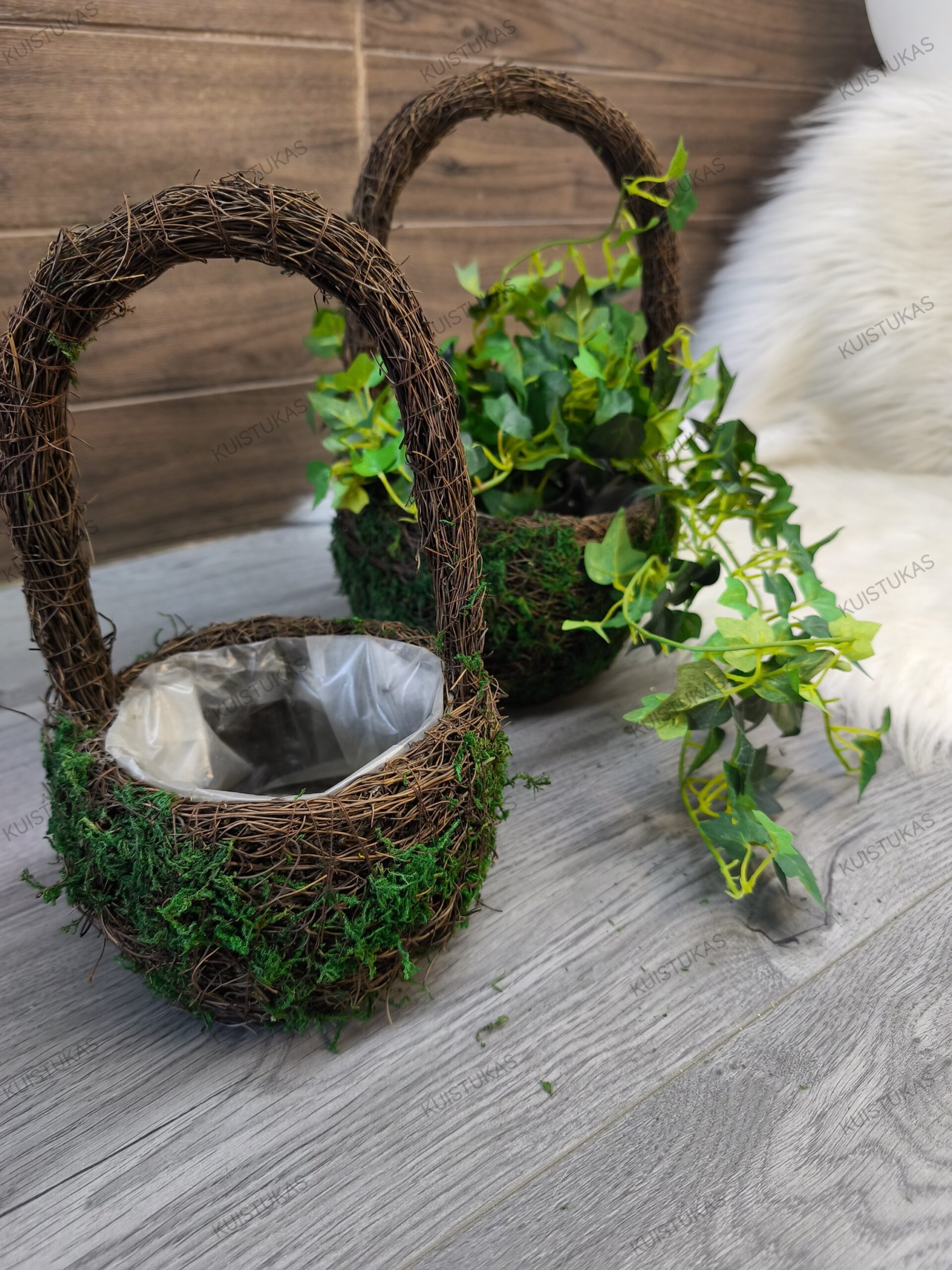 Dekoratyvinių vazonų komplektas 'Moss Basket'