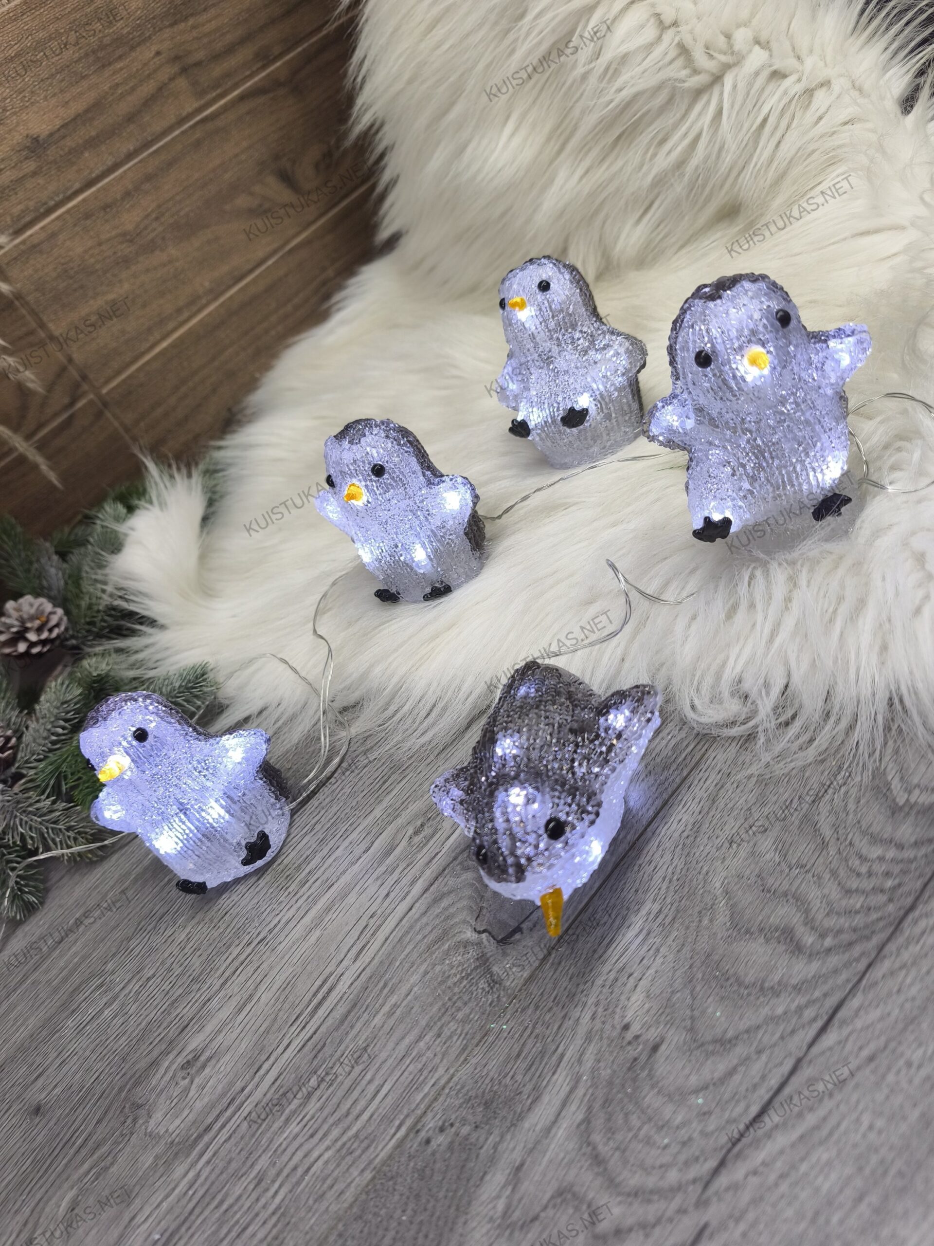 Akrilinė dekoracija 'Crystal Penguins' - Vaizdas 3