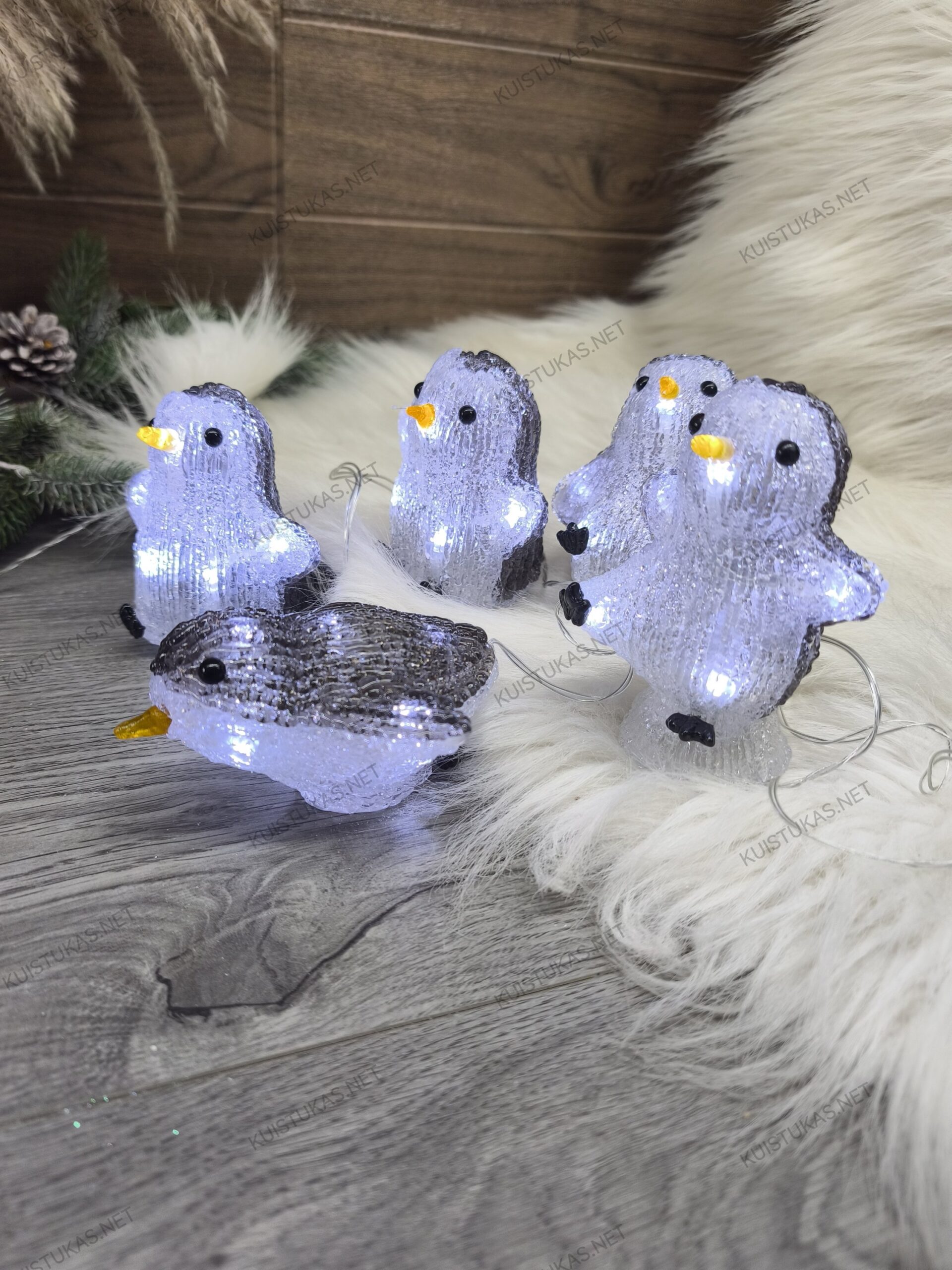 Akrilinė dekoracija 'Crystal Penguins' - Vaizdas 2