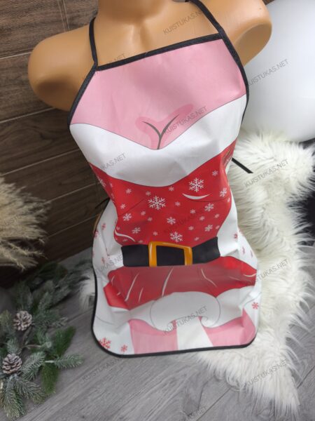 Šventinė prijuostė 'Mrs. Claus' - Vaizdas 2