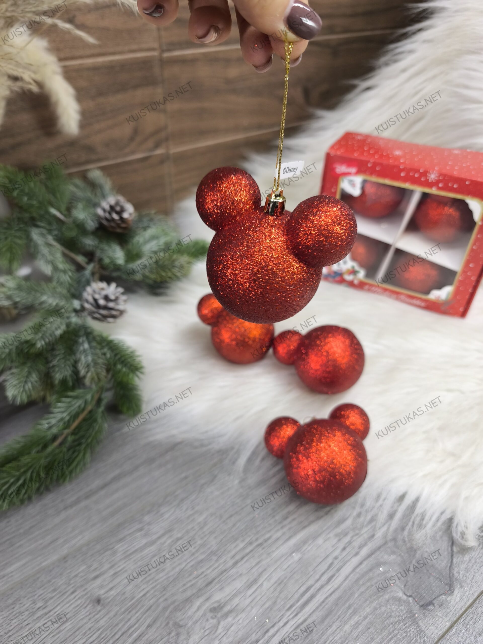 Žaisliukų komplektas 'Mickey Red Sparkle'