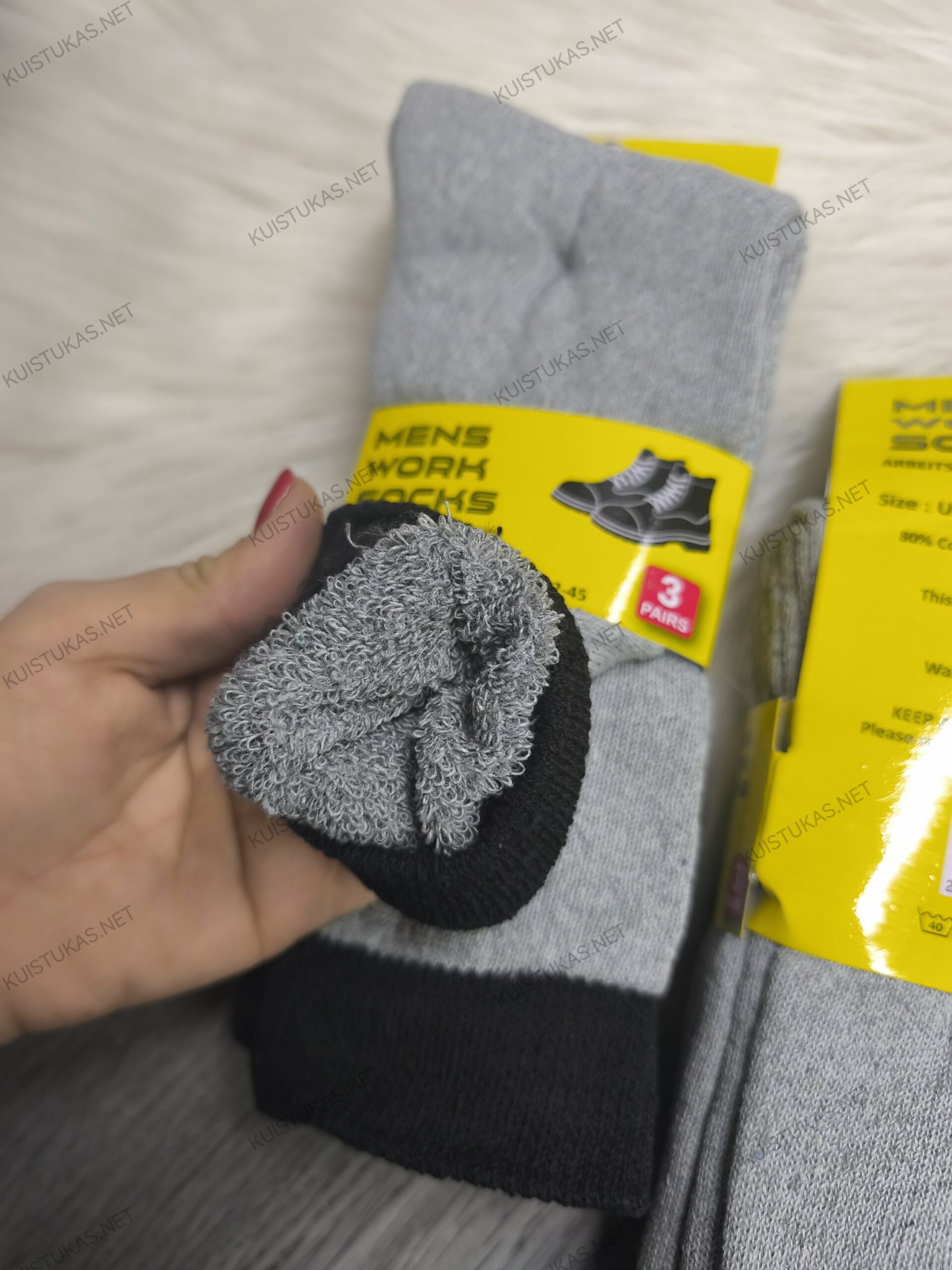 Darbinės kojinės 'Grey Work' - Vaizdas 3