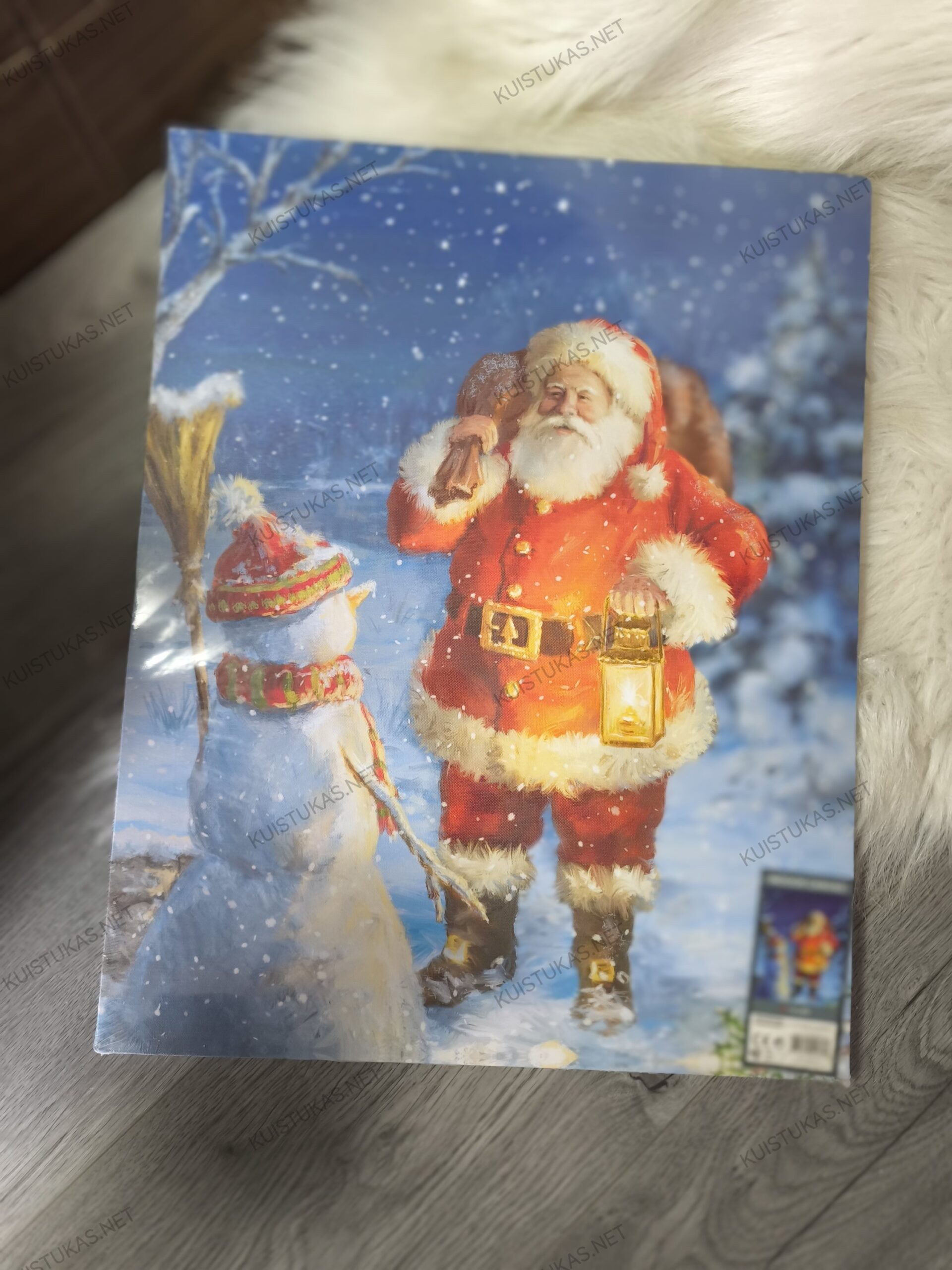 Kalėdinis paveikslas 'Santa ir Sniego Senis' - Vaizdas 3