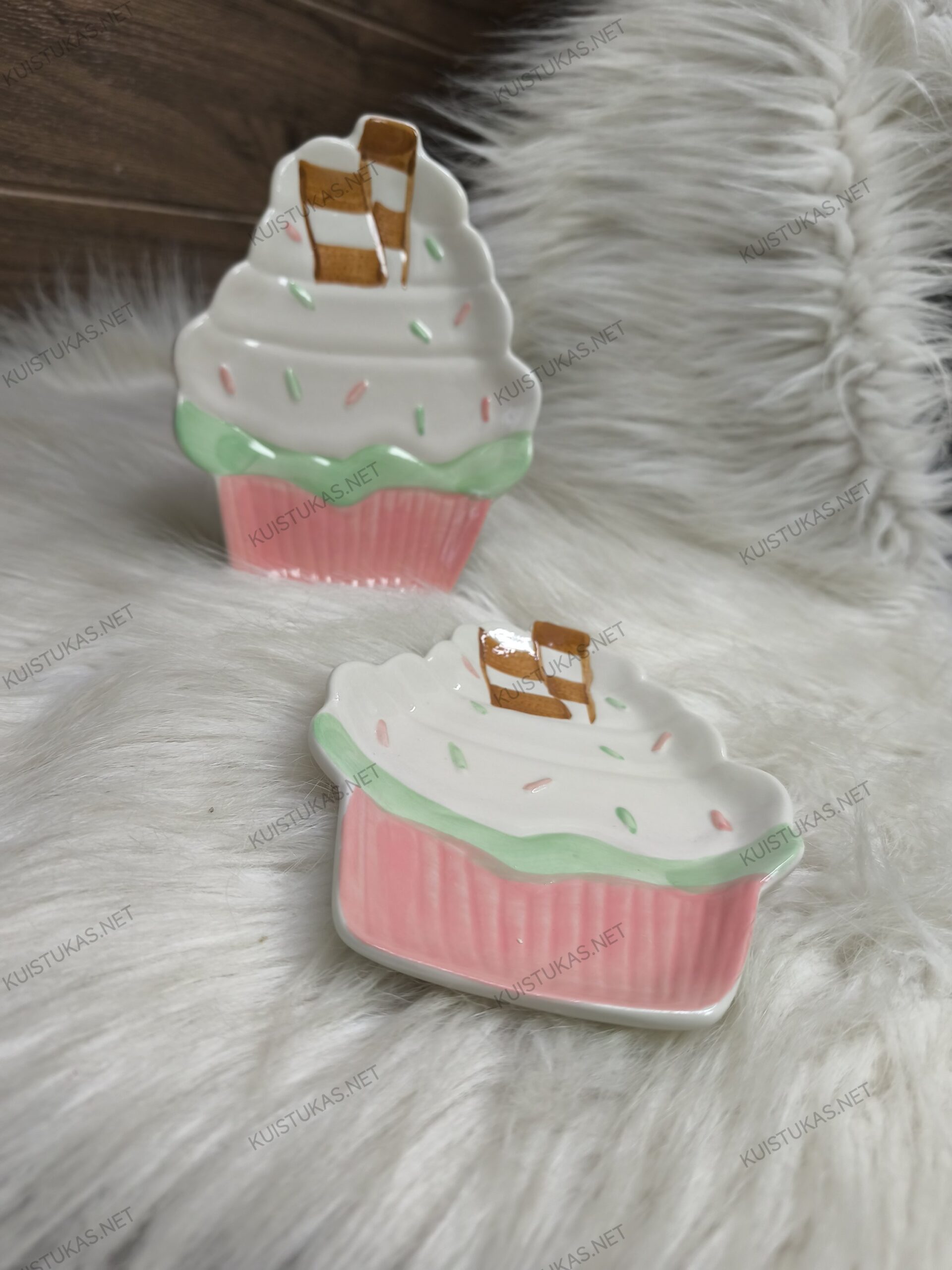 Dekoratyvinė lėkštė 'Keksiukas su lazdelėmis' - Vaizdas 6