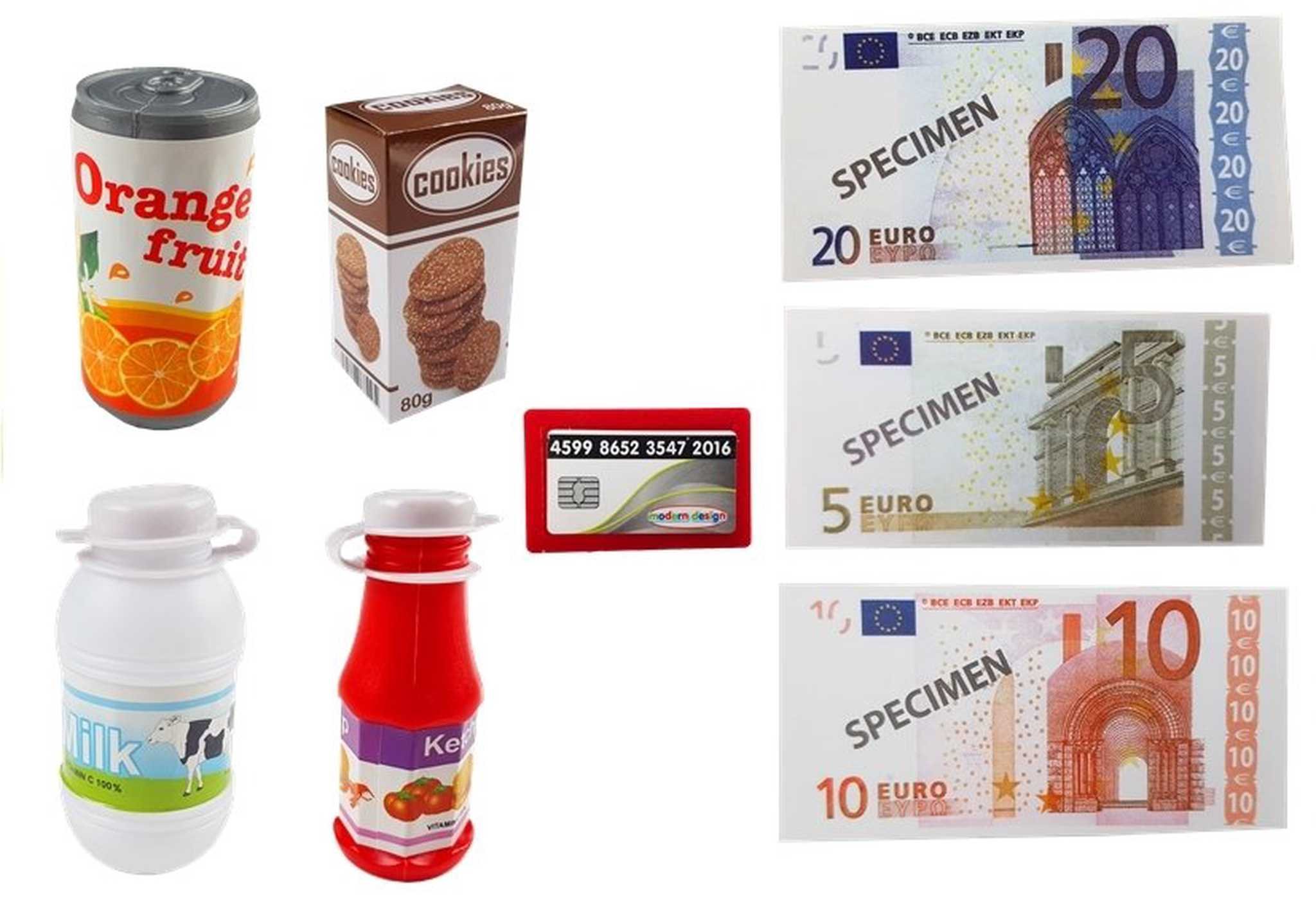 Žaislinis kasos aparatas su priedais - Vaizdas 3