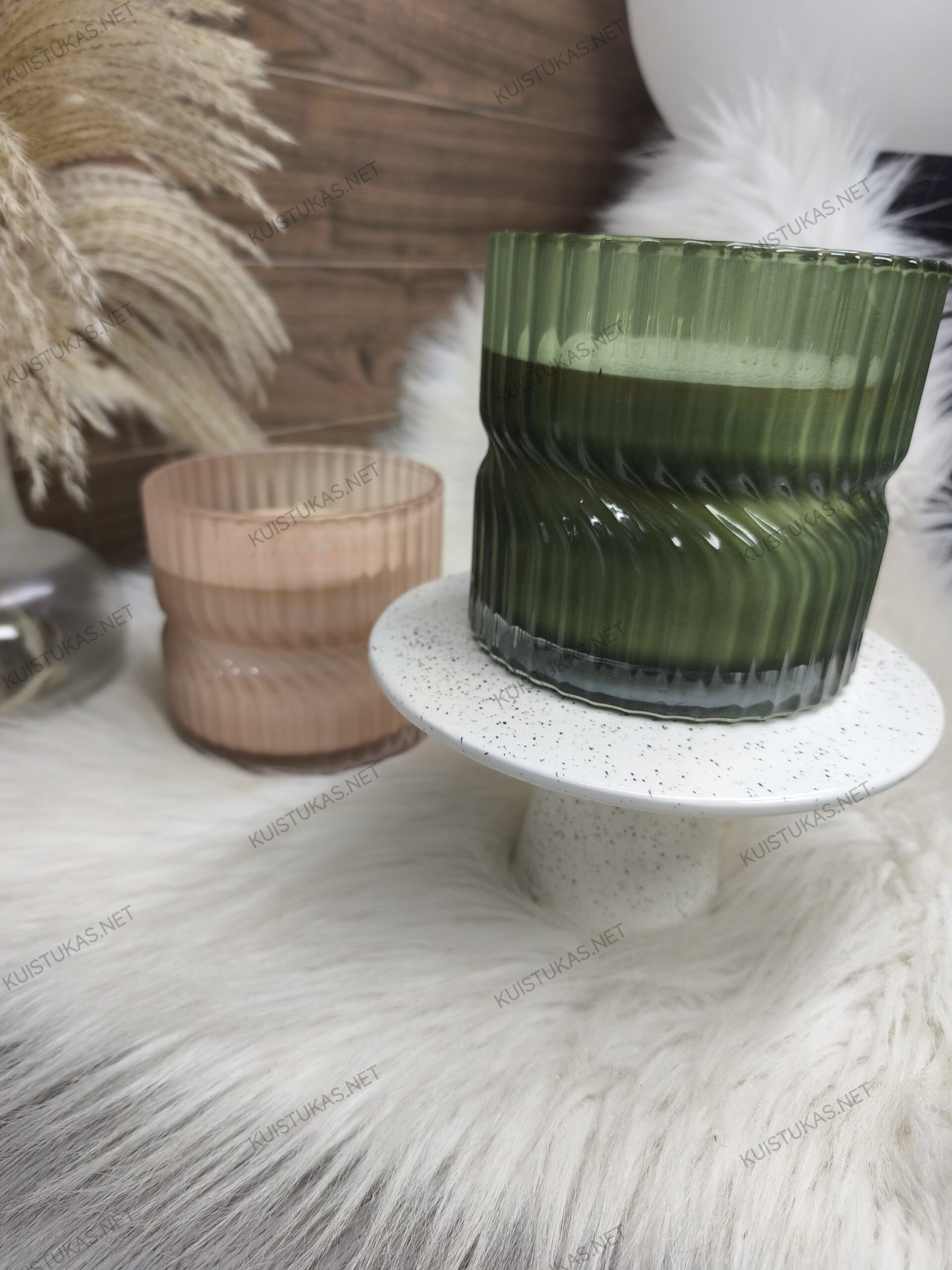 Kvepianti žvakė stikliniame inde - Vaizdas 3