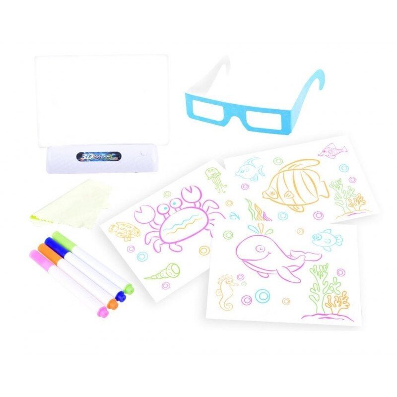 LED piešimo lenta su 3D akiniais - Vaizdas 3