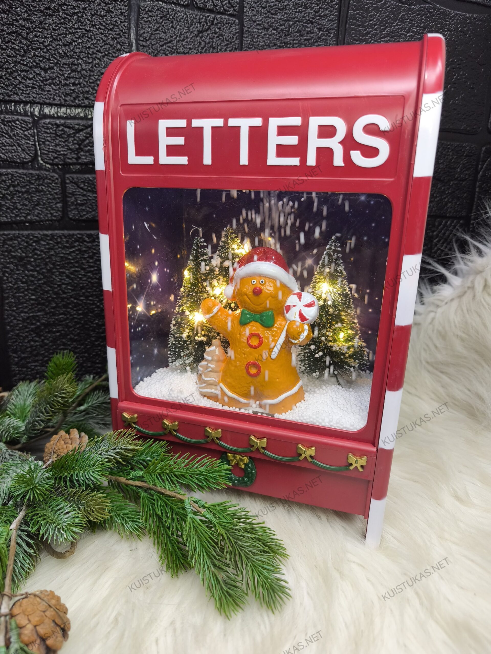 Muzikinė pašto dėžutės dekoracija 'Gingerbread' - Vaizdas 3
