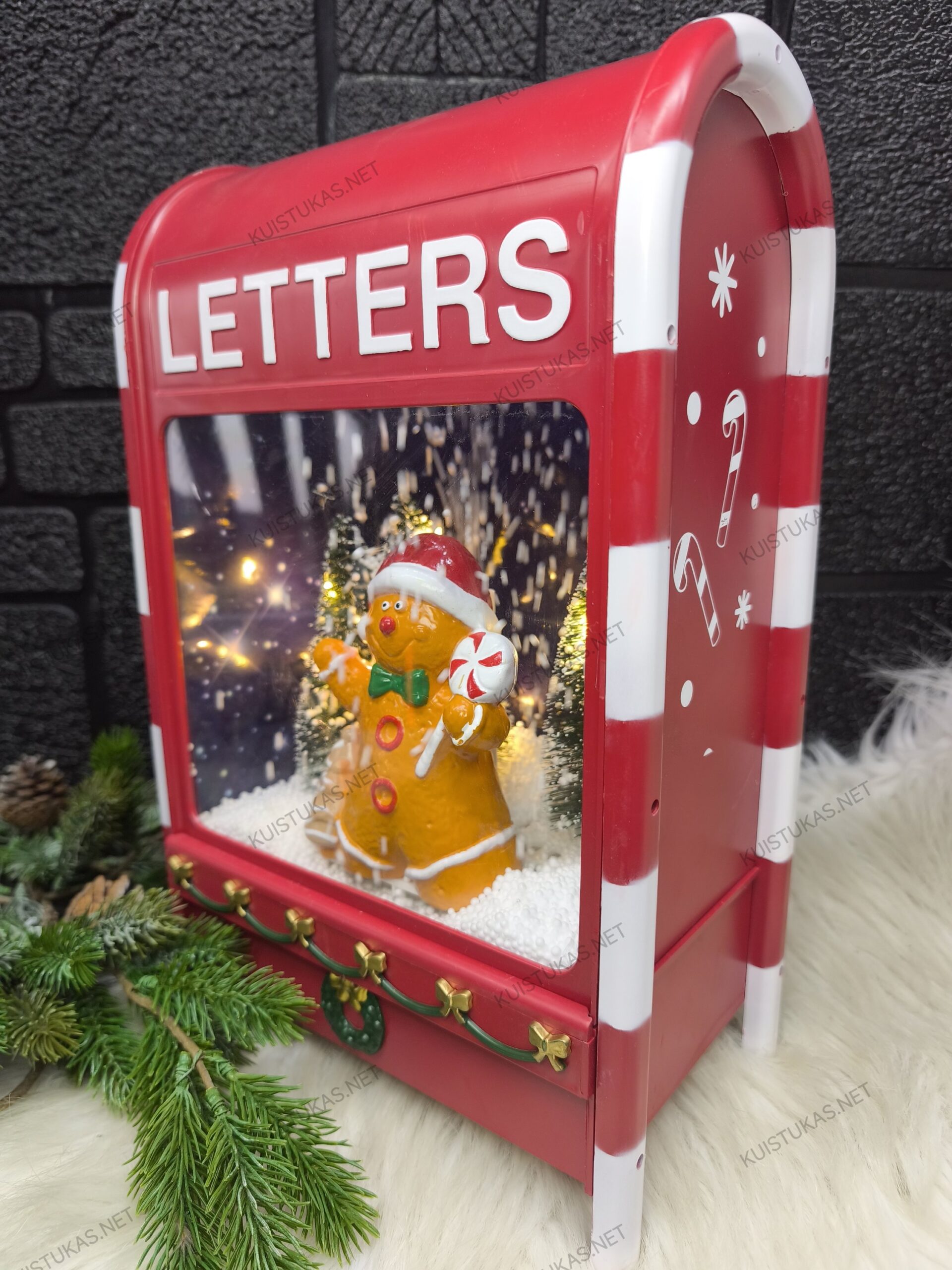 Muzikinė pašto dėžutės dekoracija 'Gingerbread' - Vaizdas 4