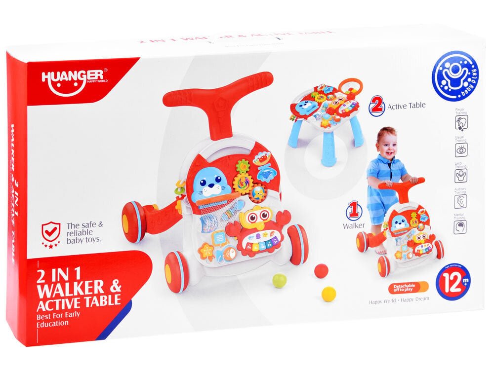 Interaktyvus stumdukas - veiklos stalas 2in1 - Vaizdas 12