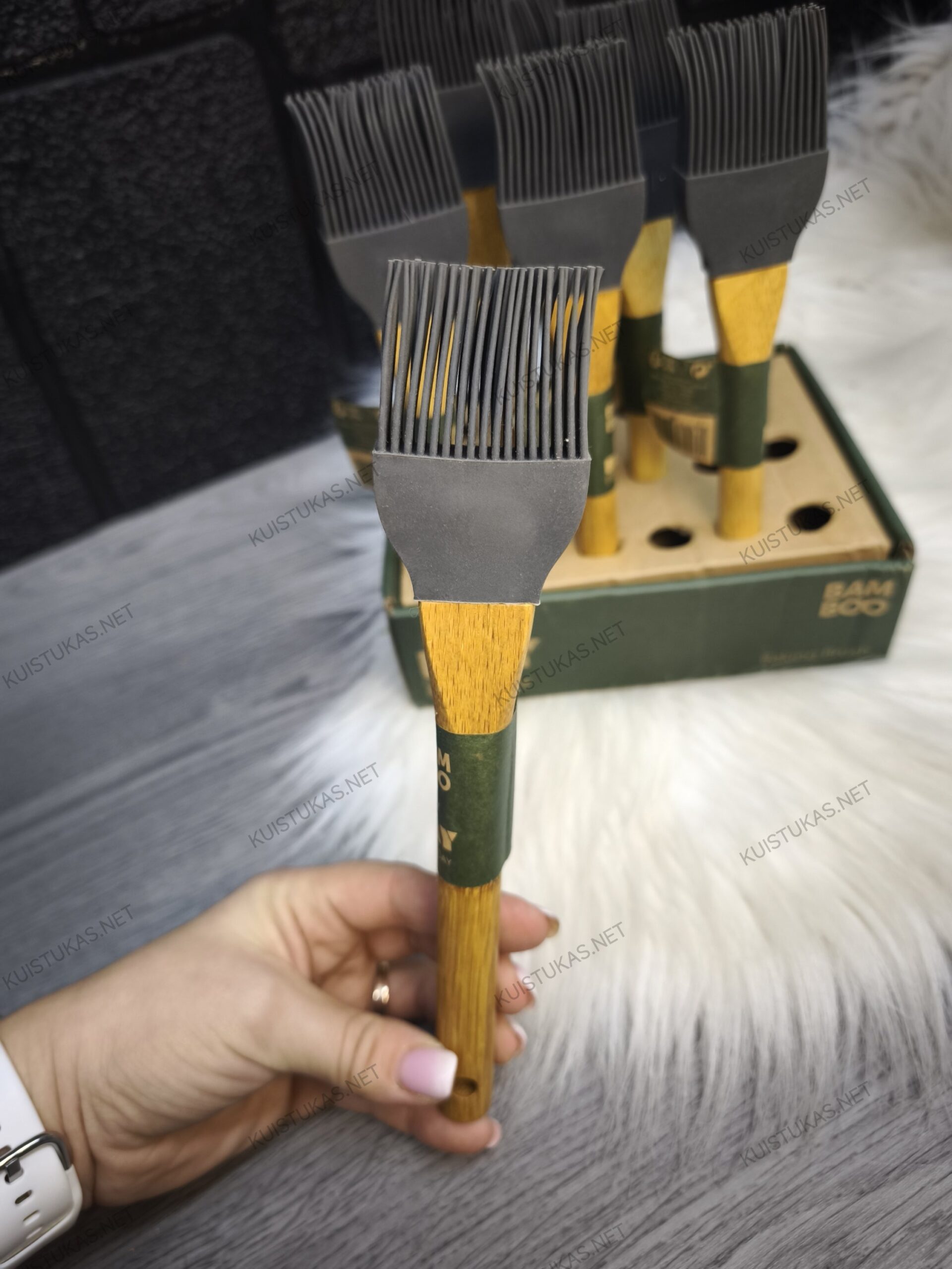 Silikoninis konditerinis teptukas