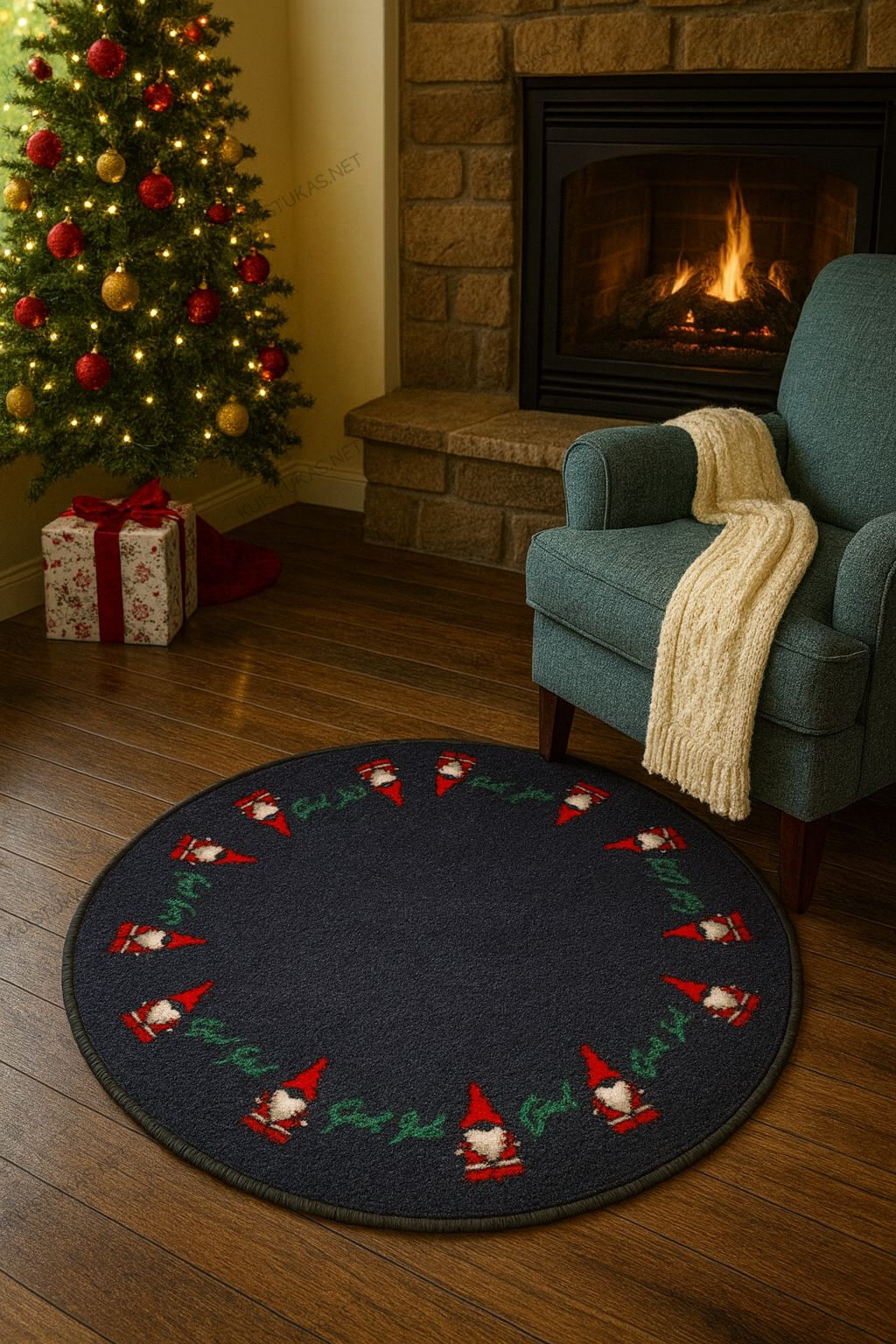 Šventinis kilimas 'God Jul' - Vaizdas 7