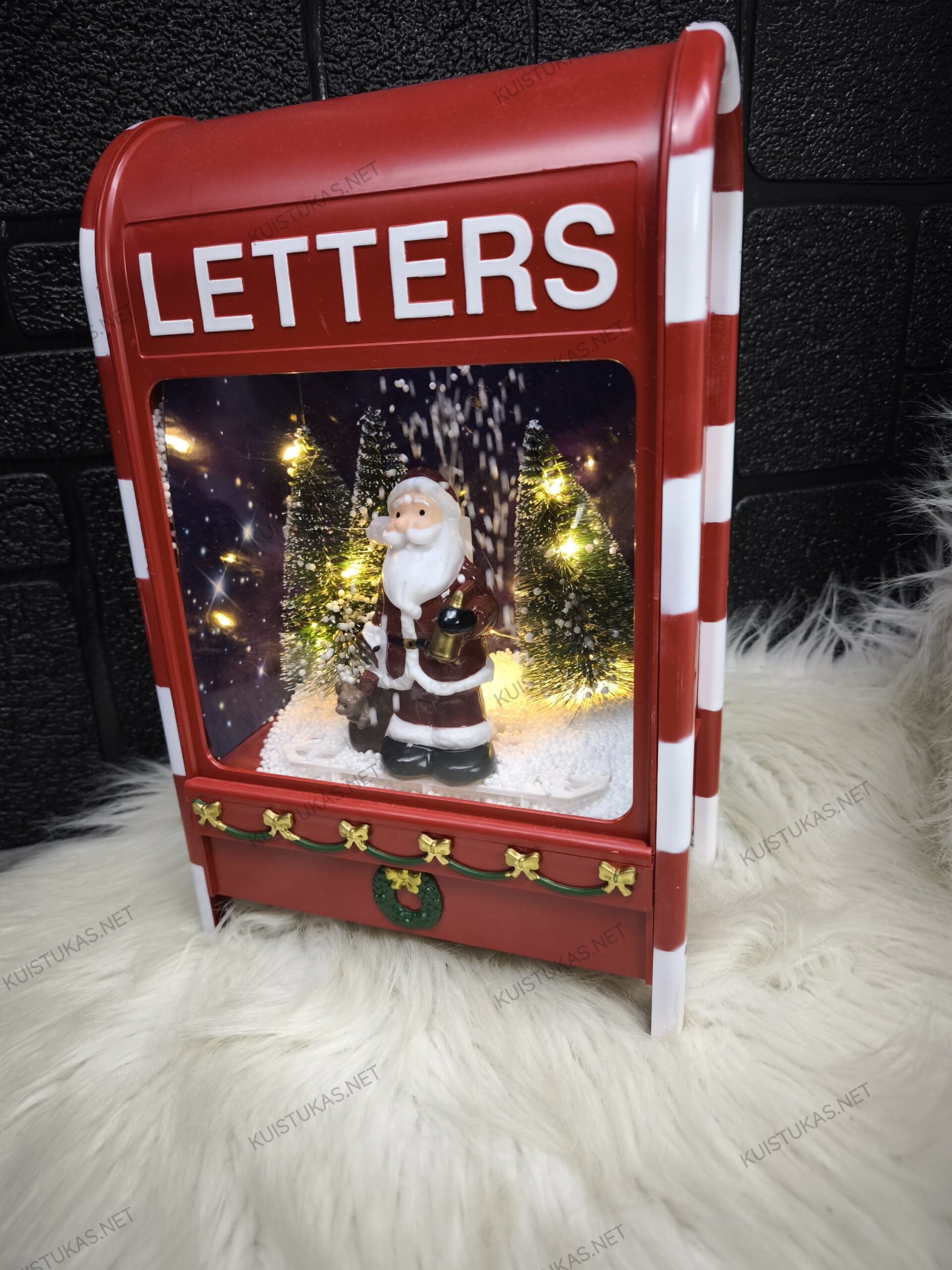 Muzikinė pašto dėžutės dekoracija 'Santa'