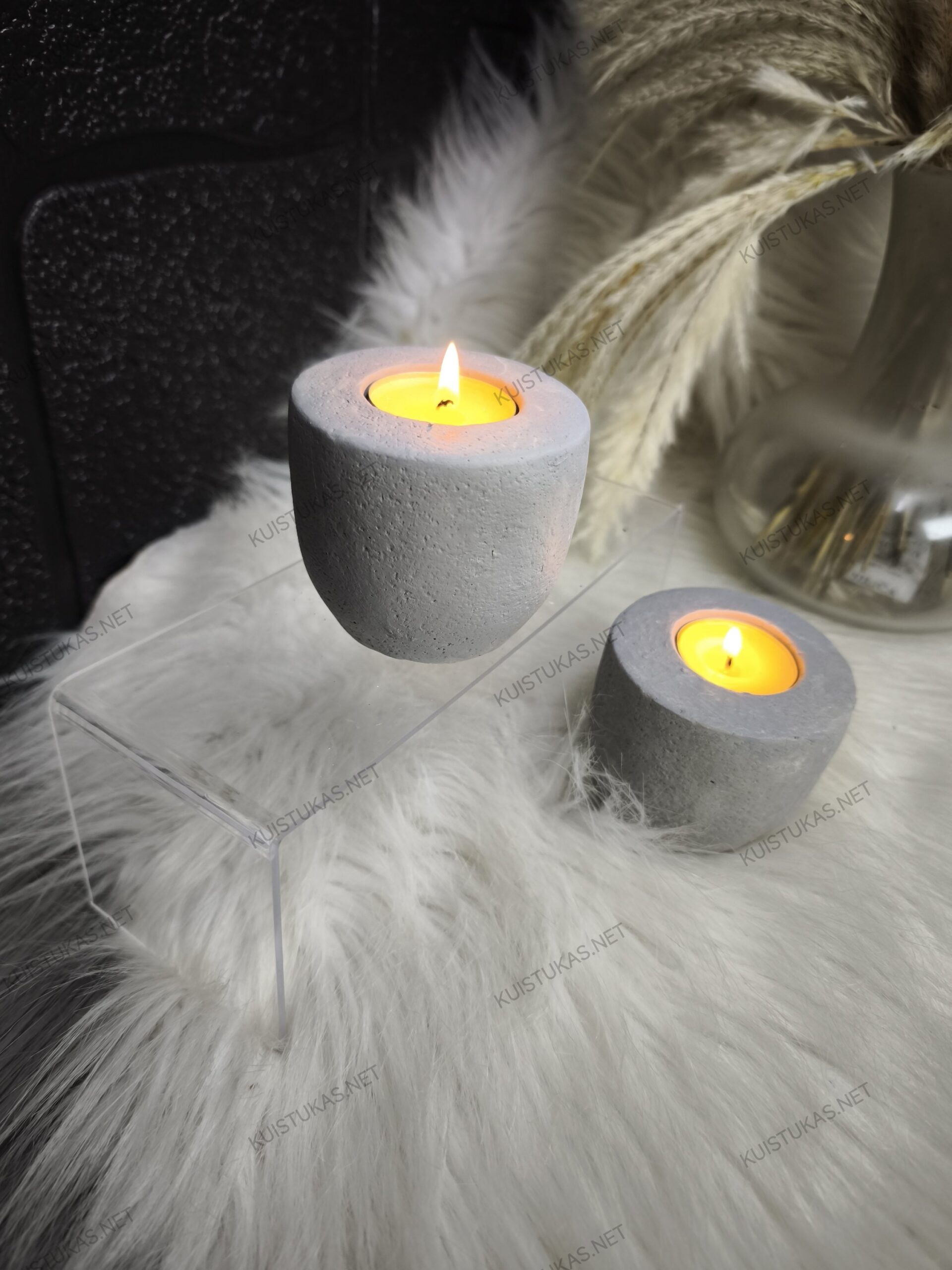 Betono žvakidės 'Stone Duo' - Vaizdas 4