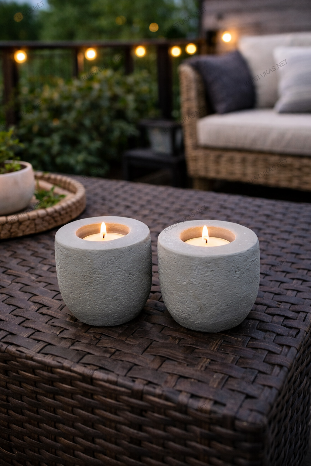Betono žvakidės 'Stone Duo' - Vaizdas 2