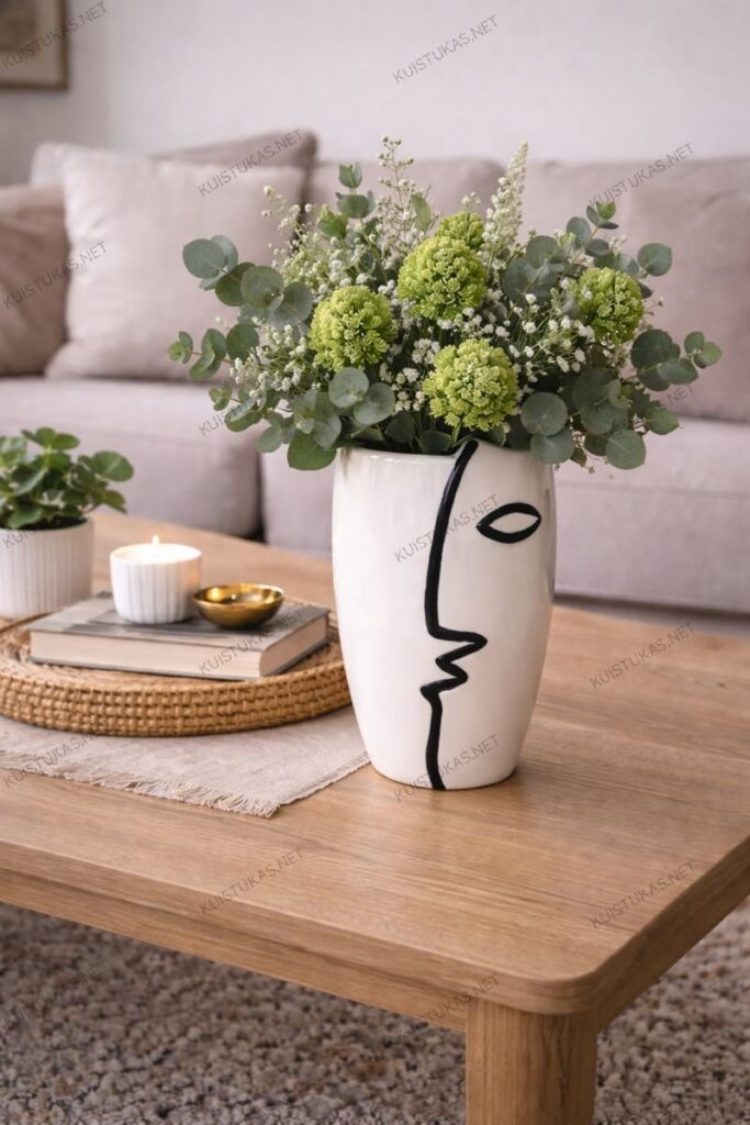 Vaza Linea Face balta