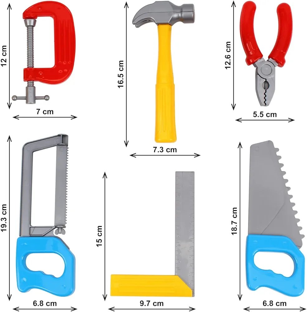 Žaislinis įrankių rinkinys 'Tools Set' - Vaizdas 8