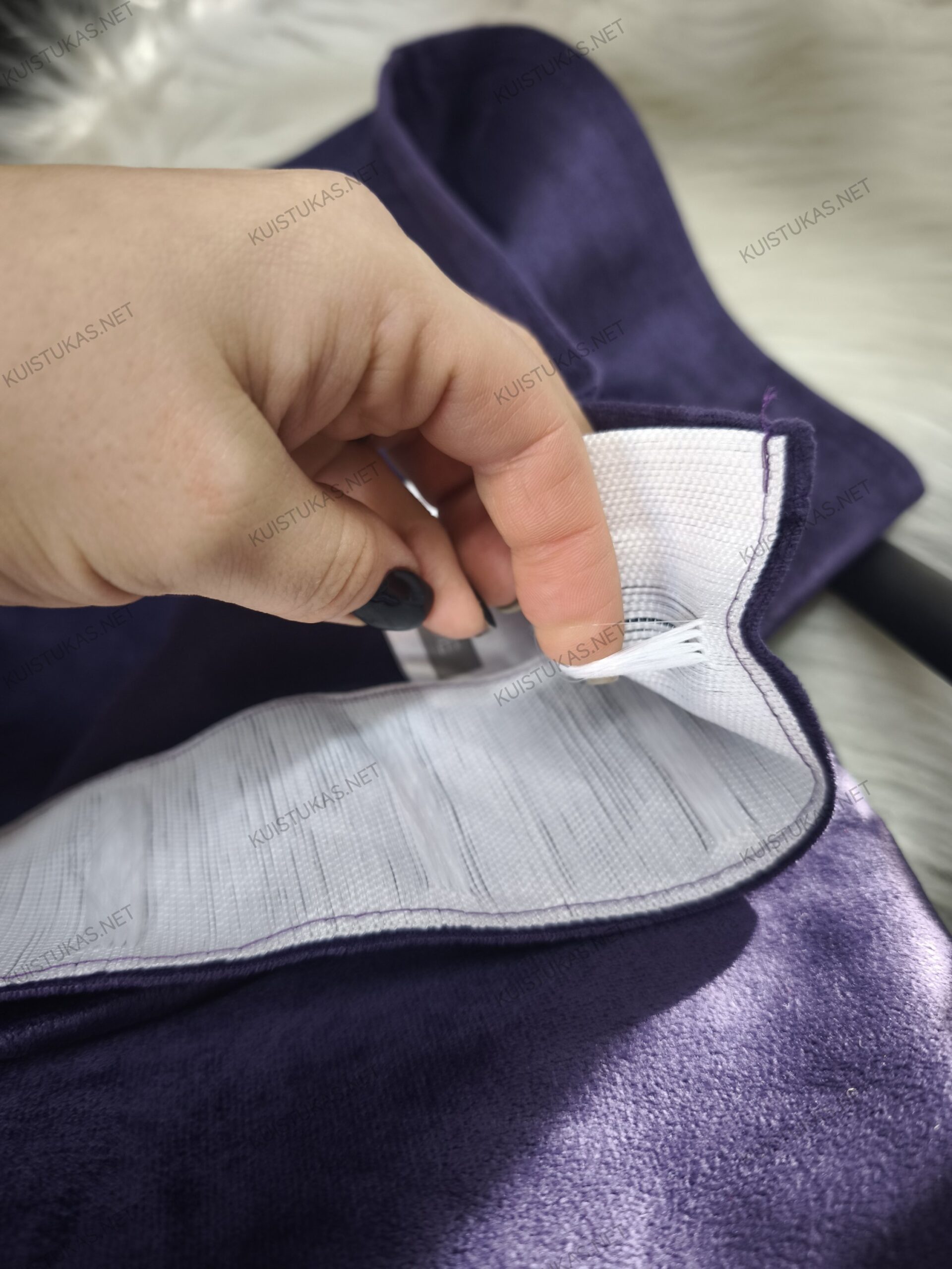 Naktinės užuolaidos 'Violet velvet' - Vaizdas 4