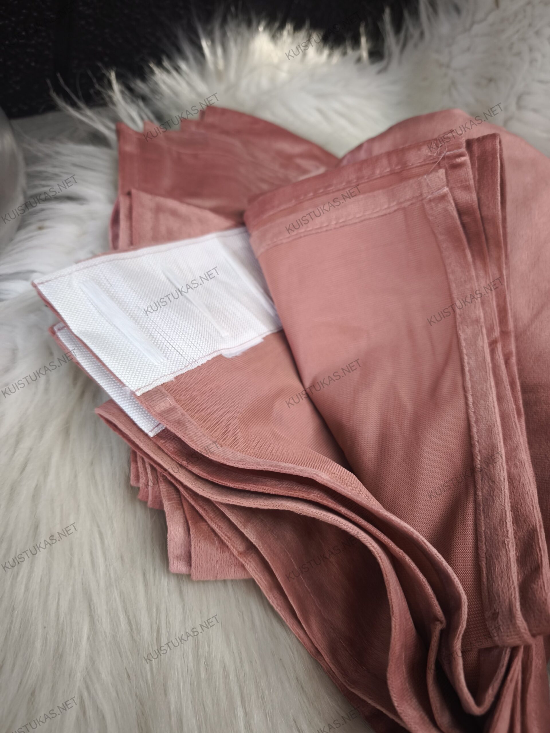 Naktinės užuolaidos 'Blush velvet' - Vaizdas 5