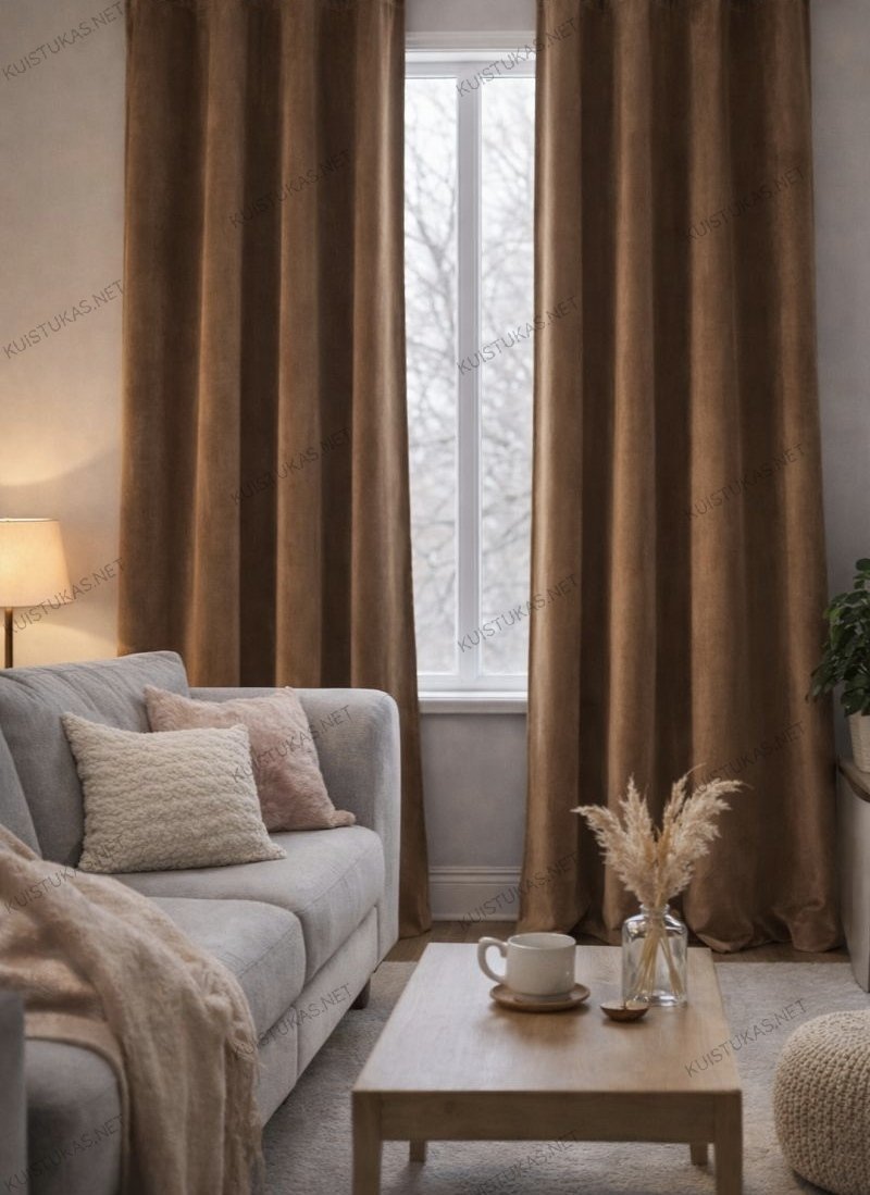 Naktinės užuolaidos 'Chocolate Velvet'